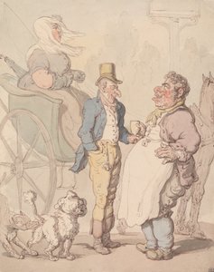 Slender Billy che si rinfresca da Thomas Rowlandson